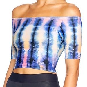 BlackMilk To Dye For Off the Shoulder Crop - XS